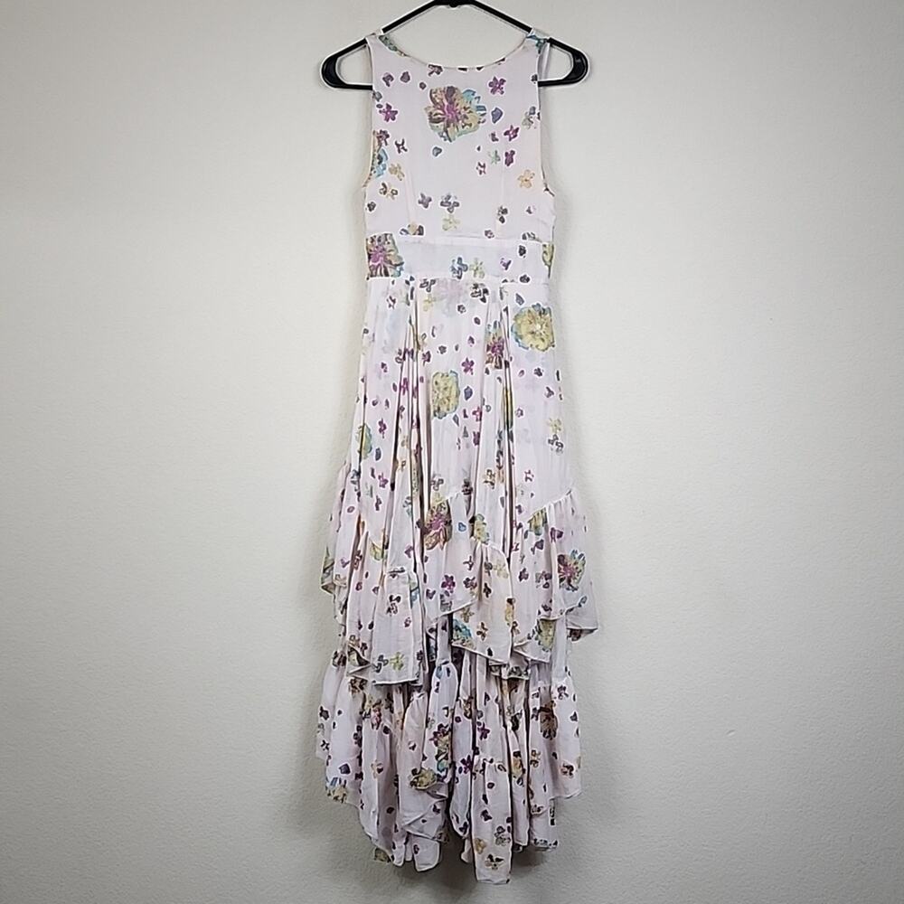 Free People Size 2 Ruffle Tiered Floral Boho Dress - Picture 4 of 9